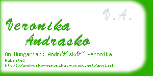 veronika andrasko business card